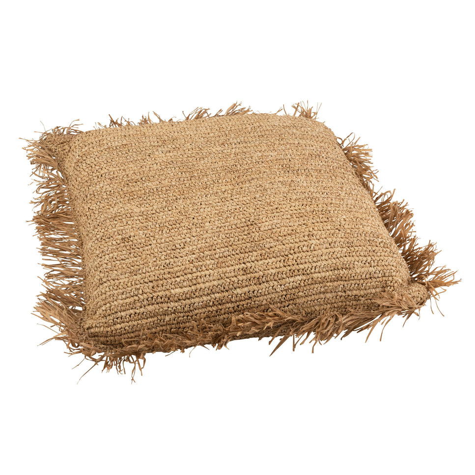 Kissen QUADRAT RAFFIA NATUR GROSS