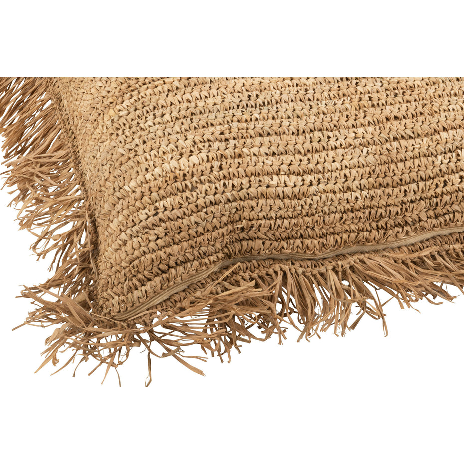 Kissen QUADRAT RAFFIA NATUR GROSS