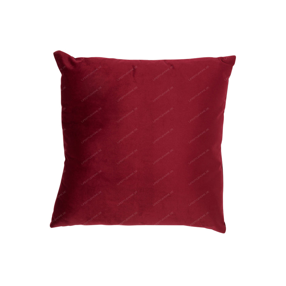 Kissen QUADRAT VELVET Rot