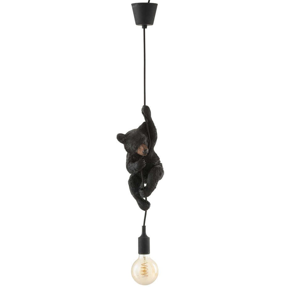 LAMPE BÄR HÄNGEND POLYRESIN DUNKELBRAUN