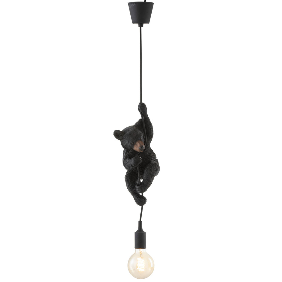 LAMPE BÄR HÄNGEND POLYRESIN DUNKELBRAUN