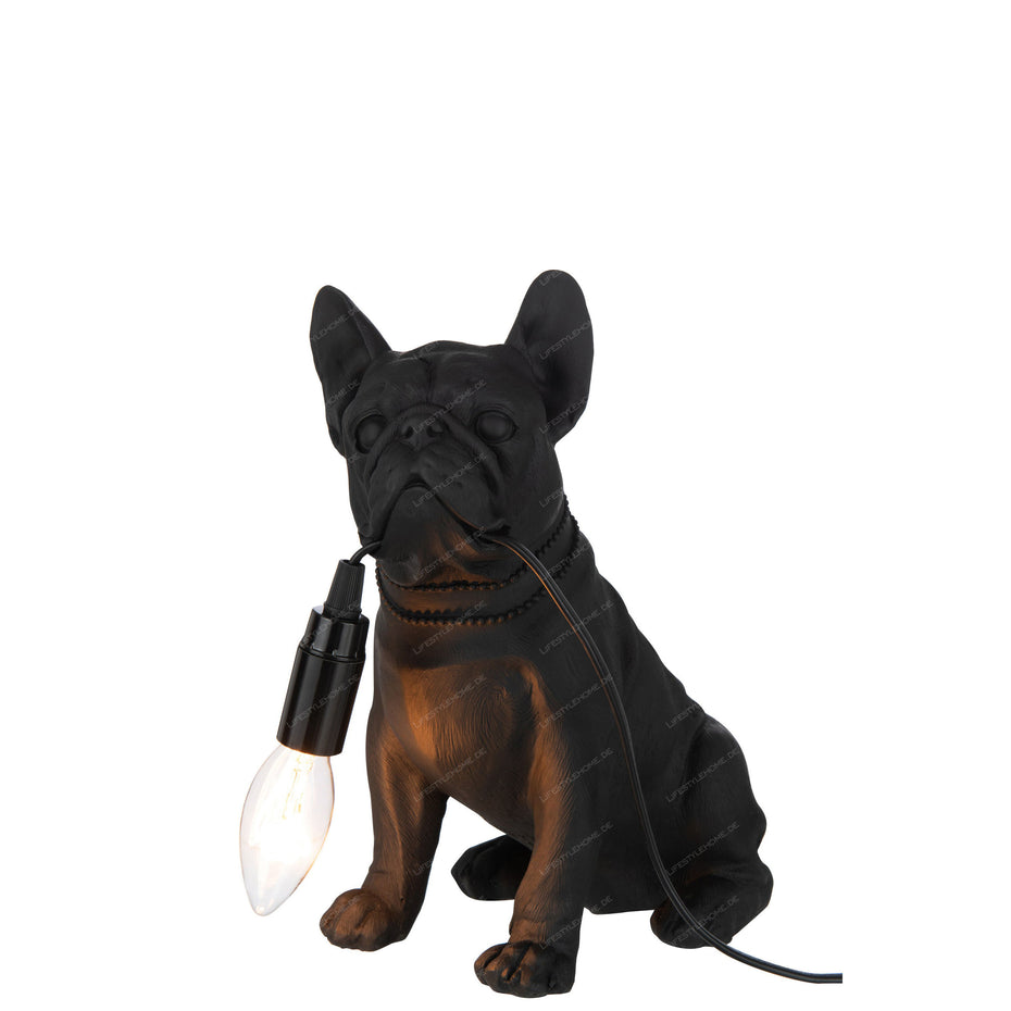 TISCHLAMPE BULLDOG POLY SCHWARZ