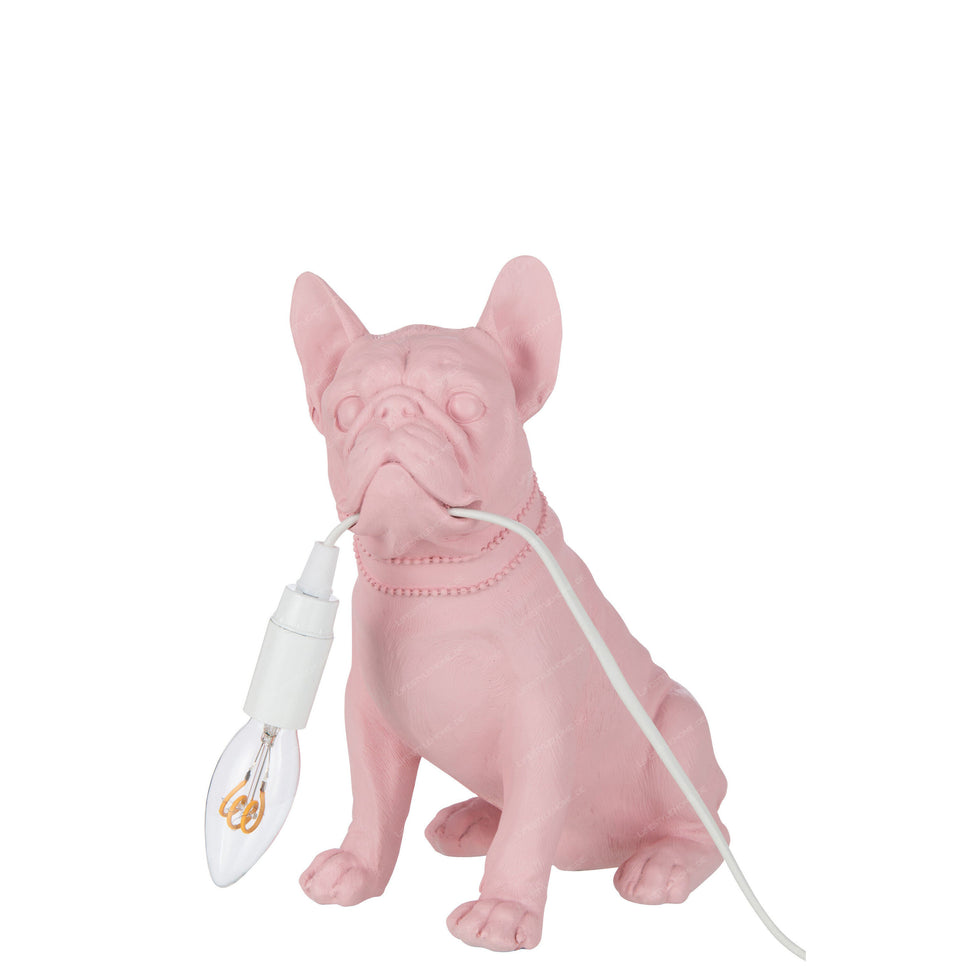 TISCHLAMPE BULLDOG POLY PINK