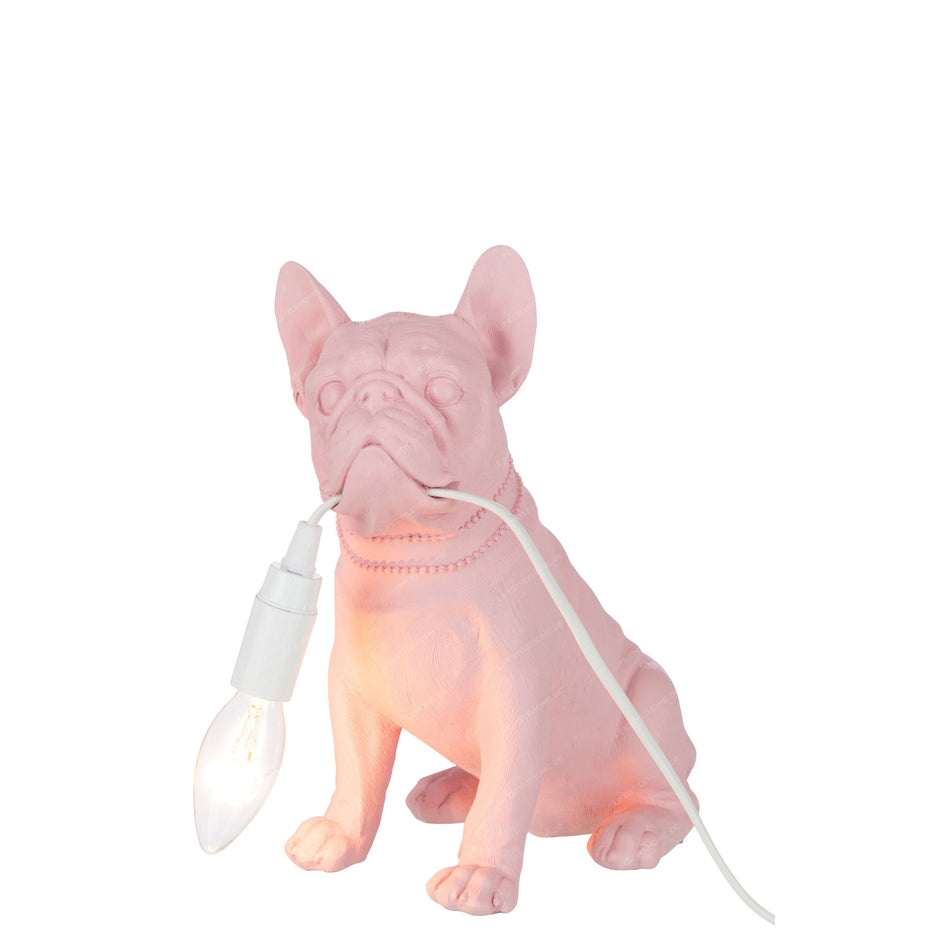 TISCHLAMPE BULLDOG POLY PINK