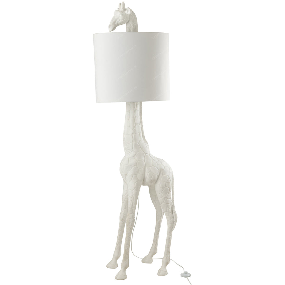 LAMPE GIRAFFE POLYRESIN WEISS