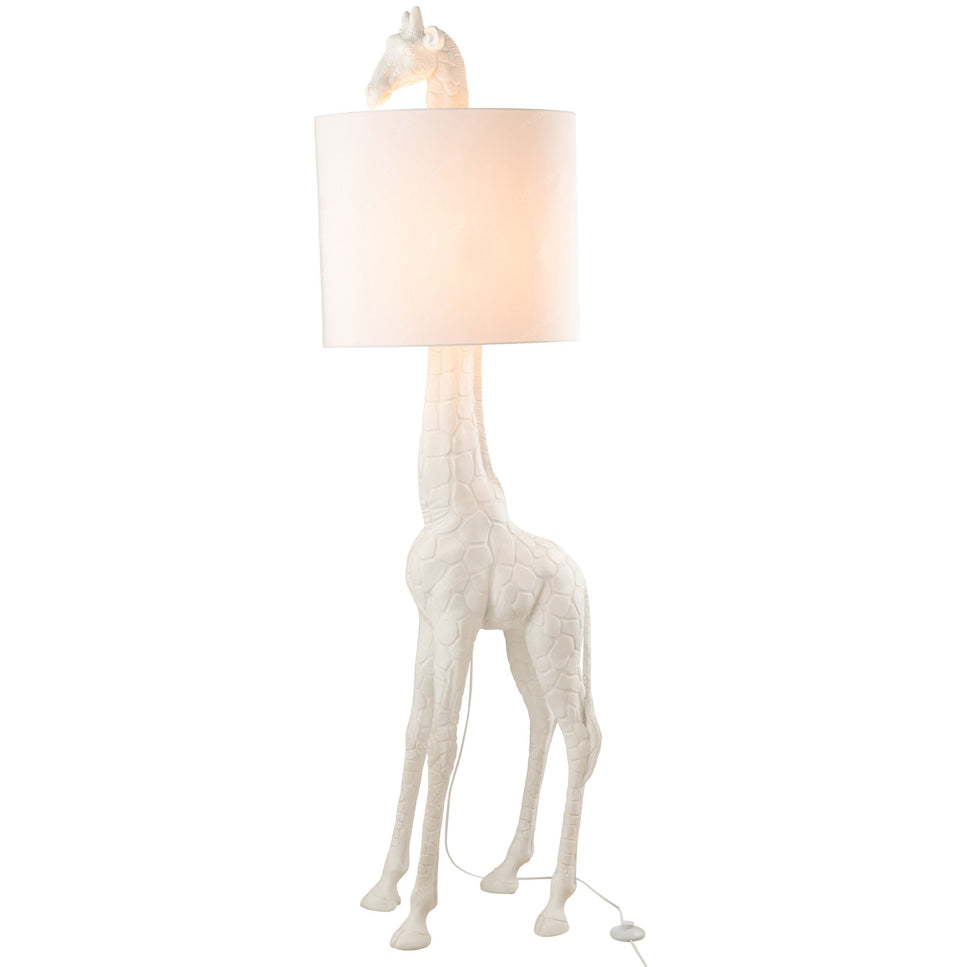 LAMPE GIRAFFE POLYRESIN WEISS