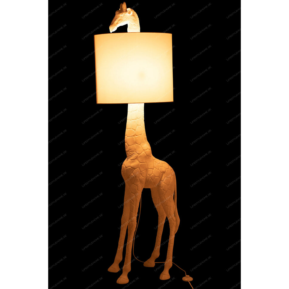 LAMPE GIRAFFE POLYRESIN WEISS