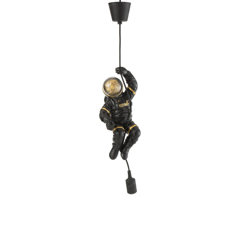 LAMPE HÄNGE ASTRONAUT POLYRESIN BLAU/GOLD