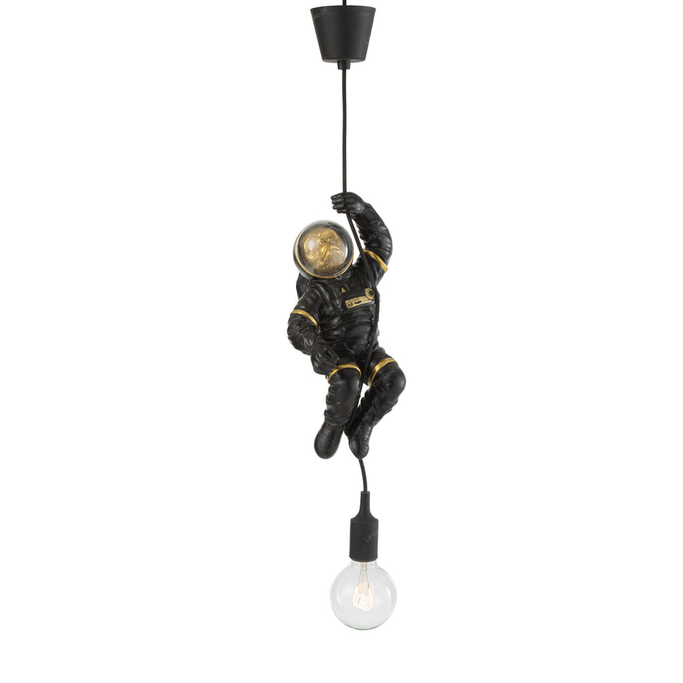 LAMPE HÄNGE ASTRONAUT POLYRESIN BLAU/GOLD