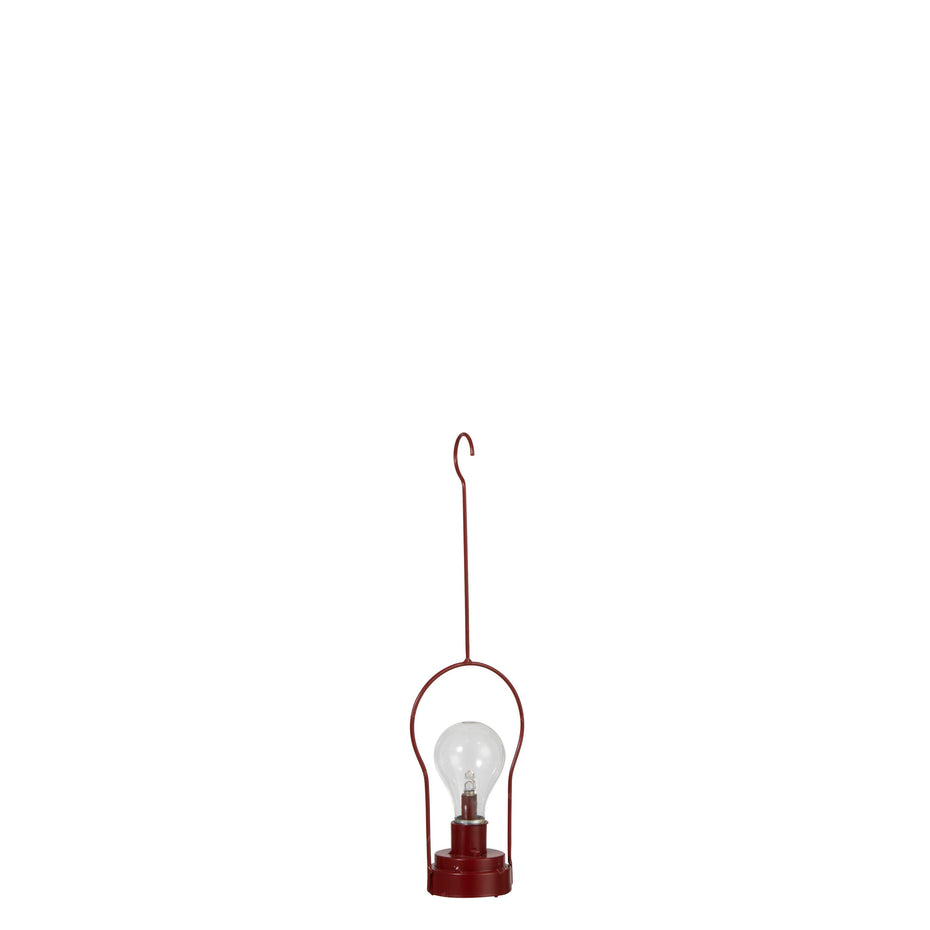 LAMPE LED-AUFHÄNGER METALL/GLAS ROT