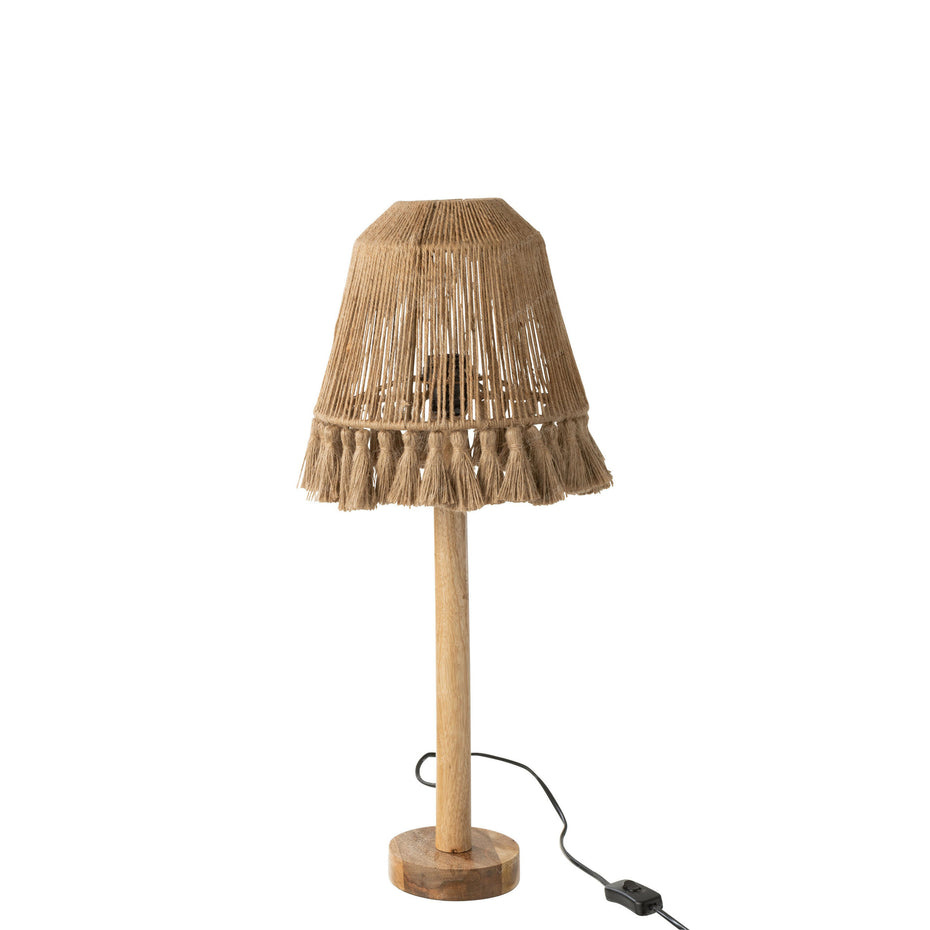 TISCHLAMPE MILA JUTE BEIGE