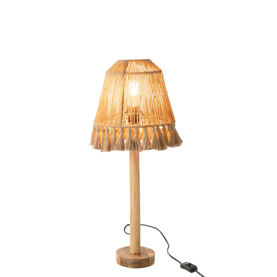 TISCHLAMPE MILA JUTE BEIGE