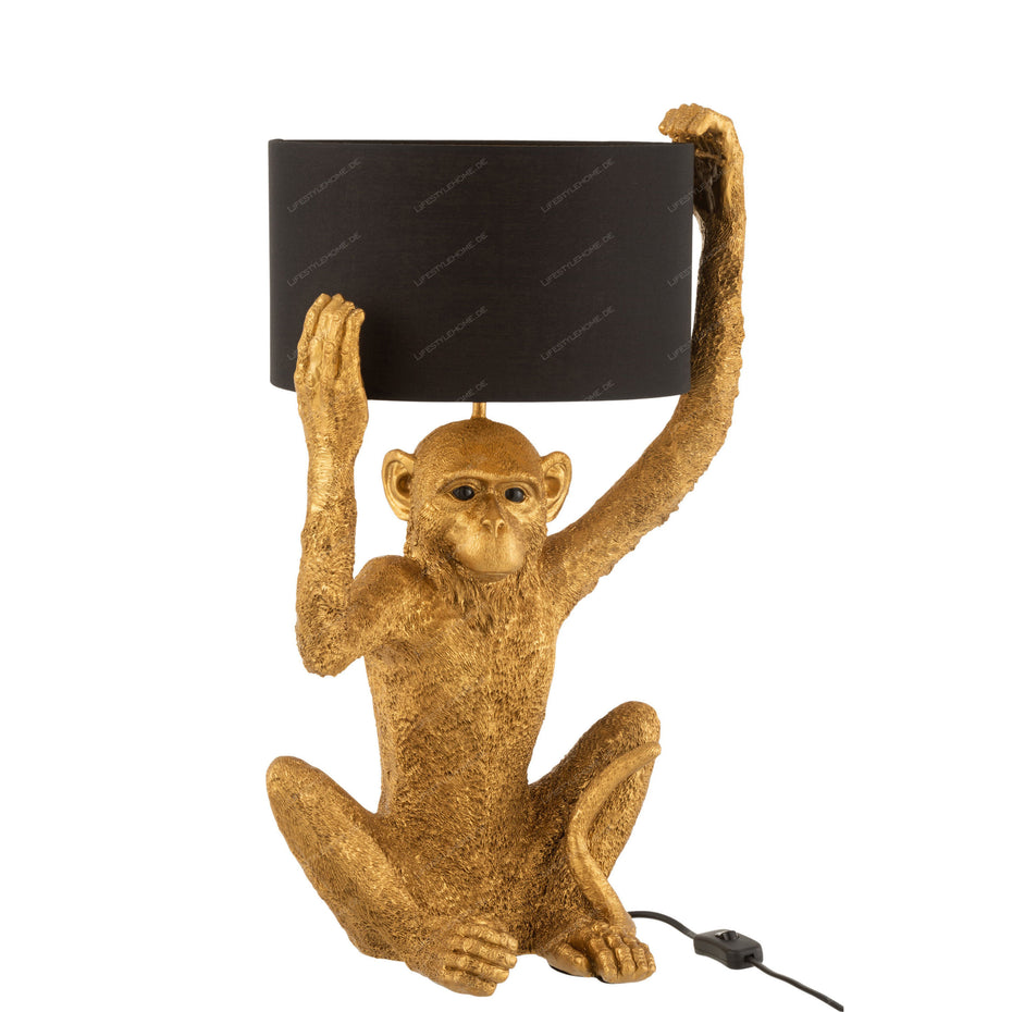 TISCHLAMPE AFFE POLY GOLD