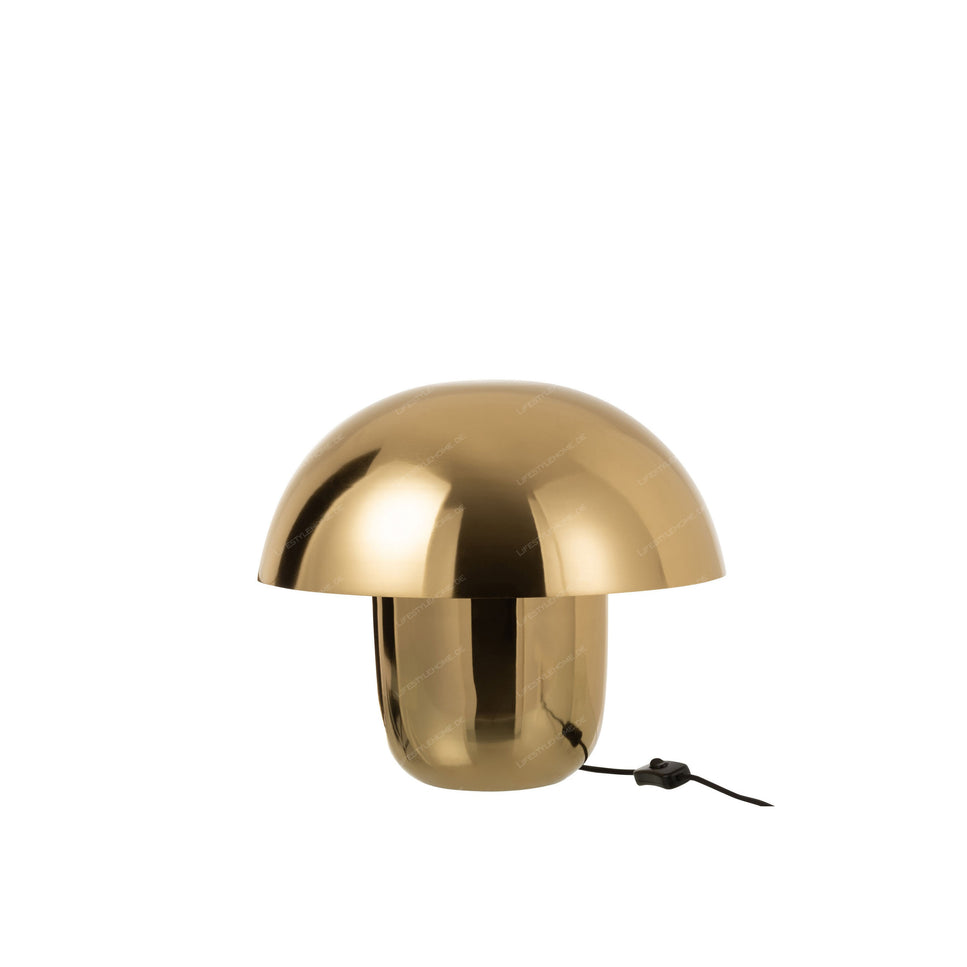 TISCHLAMPE PILZ EISEN GOLD KLEIN