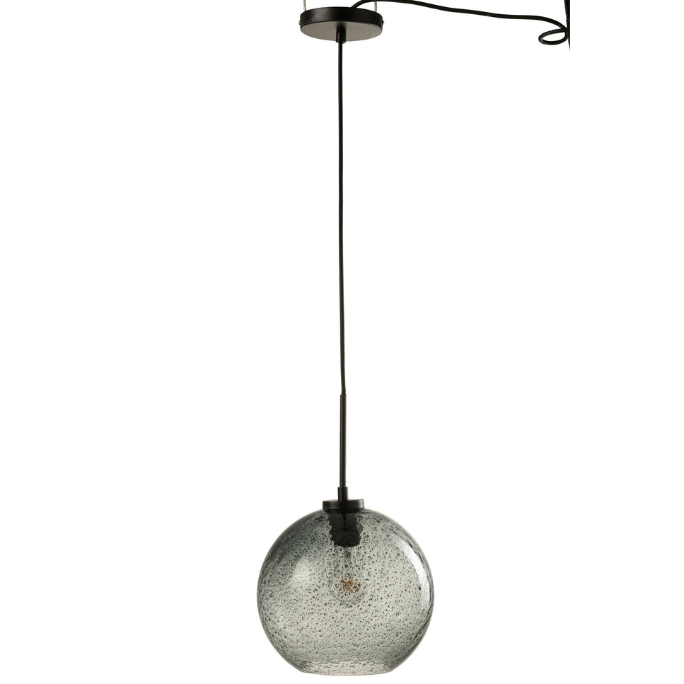 LAMPE ORB DOT GLAS GRAU L