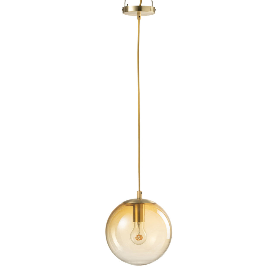 LAMPE KUGELGLAS OCKERGELB S