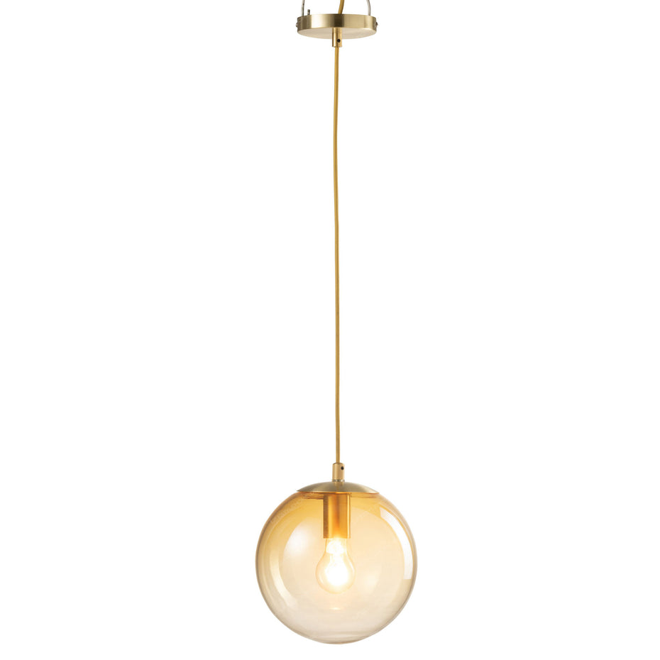 LAMPE KUGELGLAS OCKERGELB S