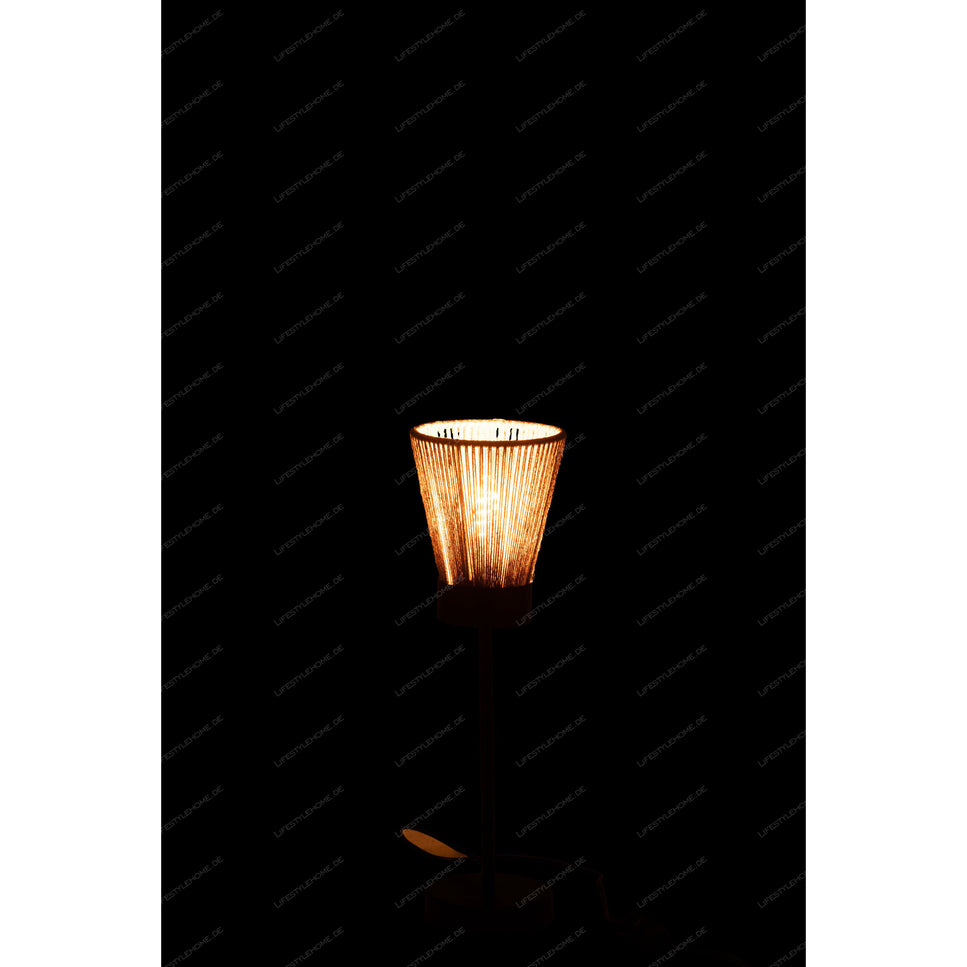 TISCHLAMPE STÄNDER LUNA JUTE BEIGE KLEIN