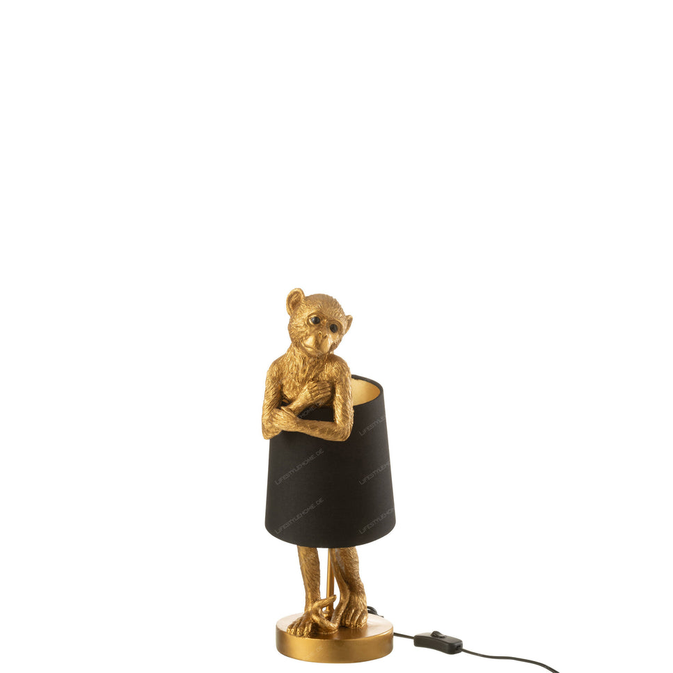 TISCHLAMPE TISCH AFFE POLY GOLD