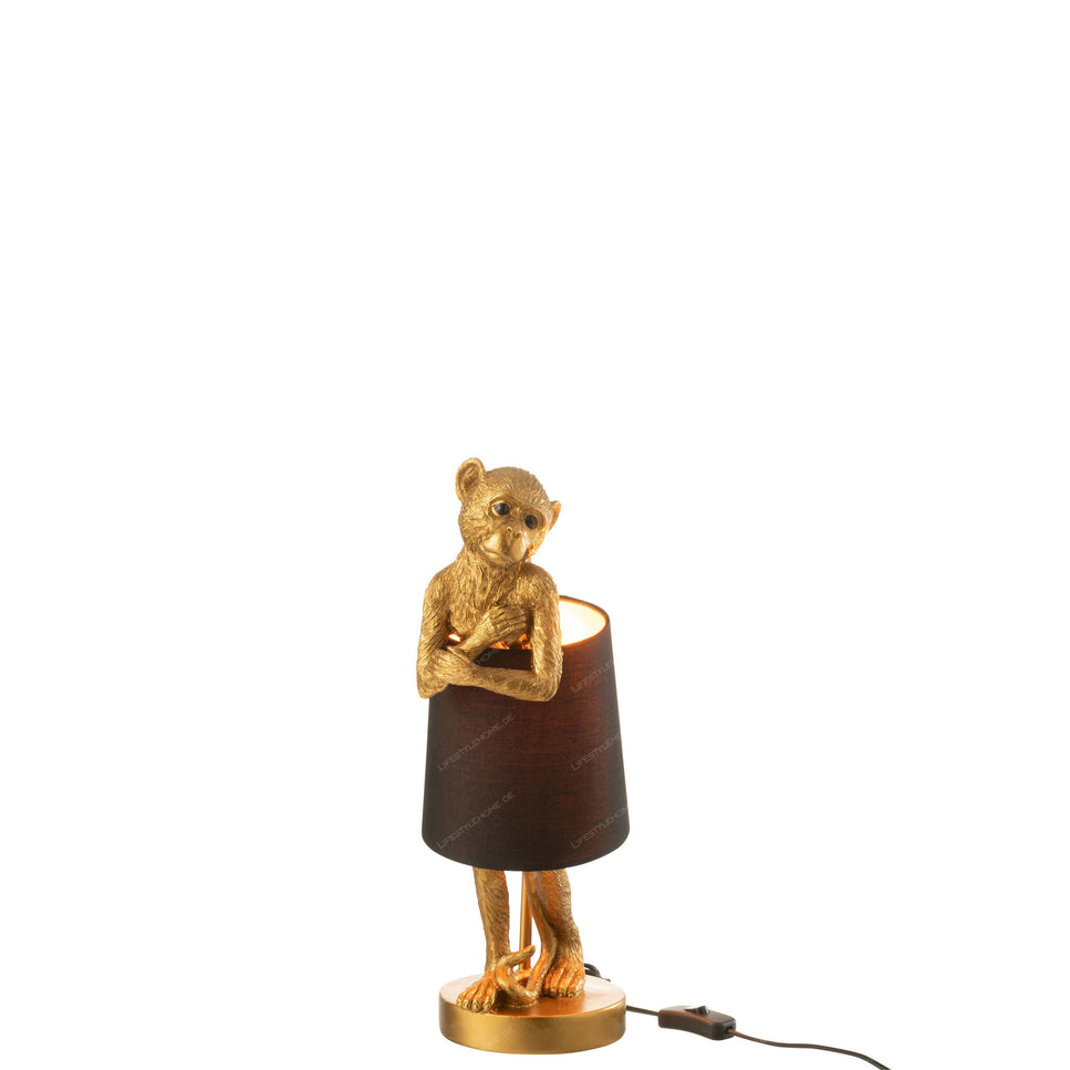 TISCHLAMPE TISCH AFFE POLY GOLD