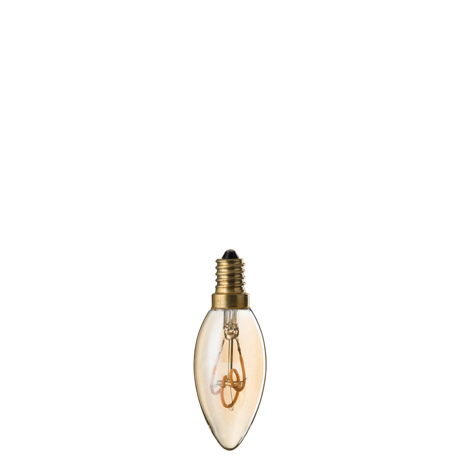 LED-Lampe Amber C35 3 Schleifen E14