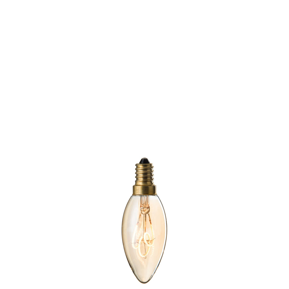 LED-Lampe Amber C35 3 Schleifen E14