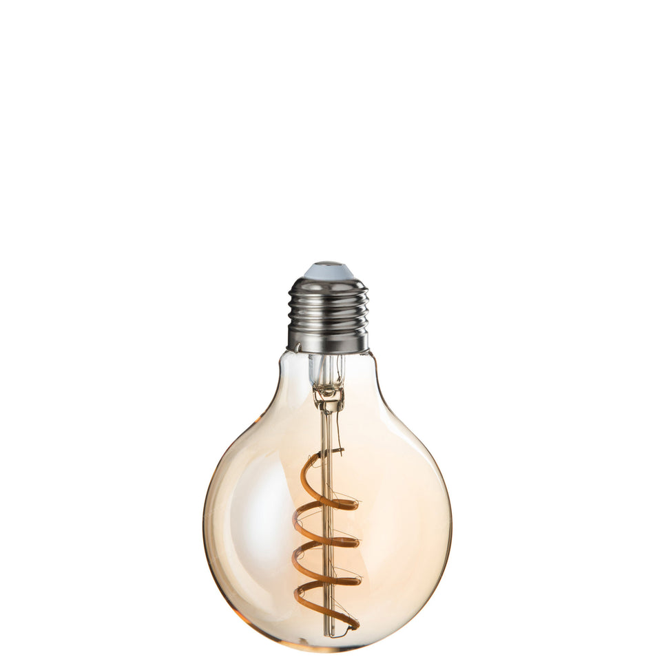 LED-Lampe G80 Amber Spirale E27