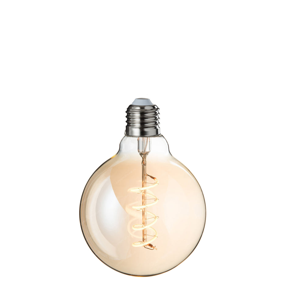 LED-Lampe G95 Amber Spirale E27