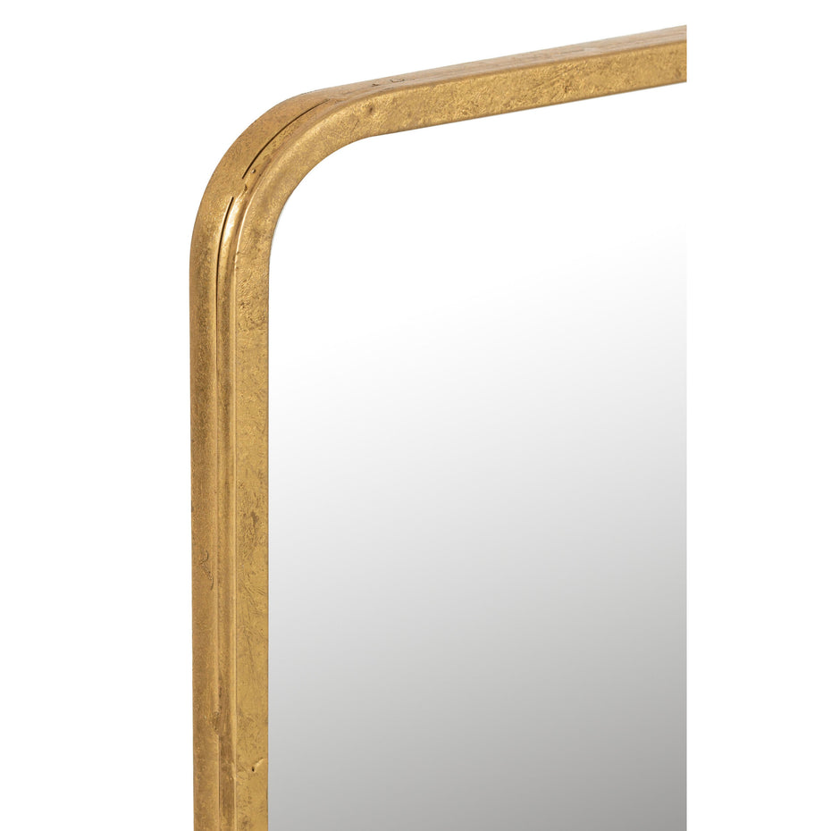 Mona rechteckiger Wandspiegel, Eisen/Glas, Gold