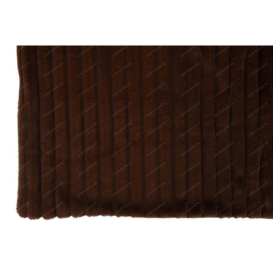 Decke Corduroy aus Polyester, schokolade