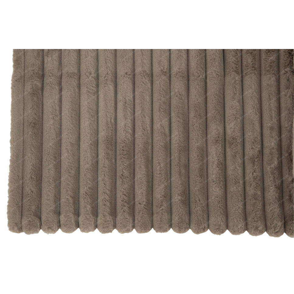Decke aus Corduroy, Polyester, Grau