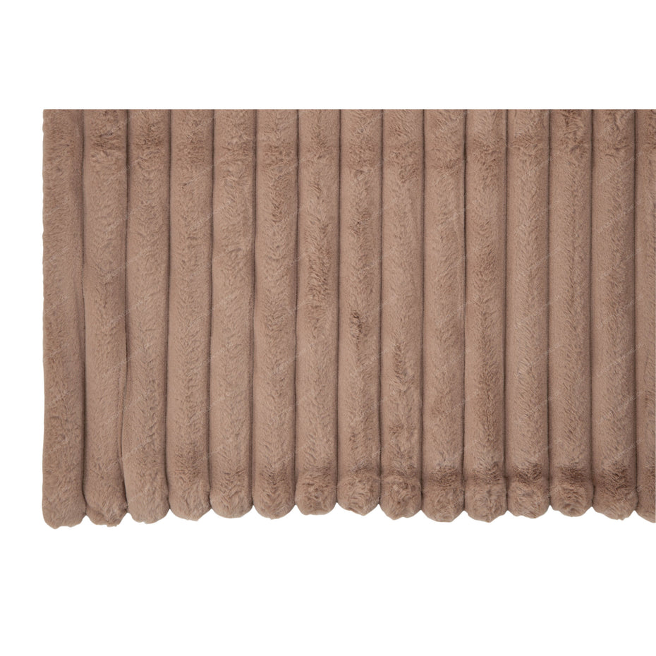 Decke Corduroy aus Polyester, pudergrau