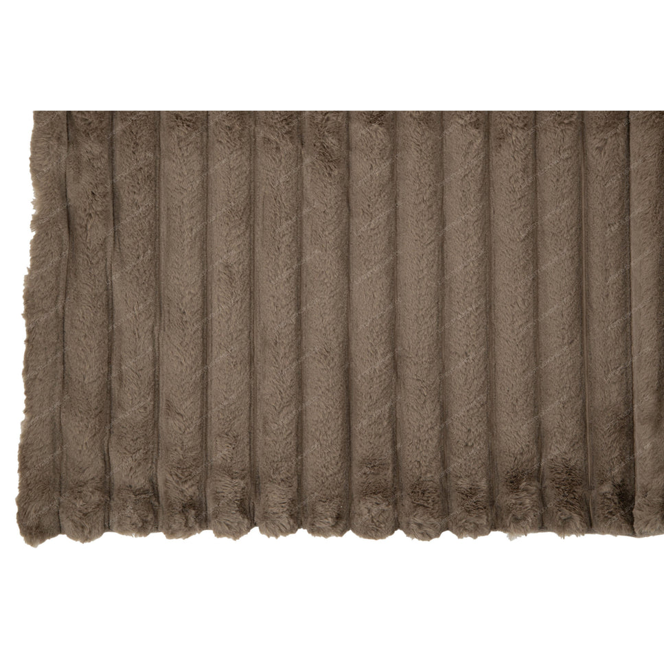 Decke Corduroy aus Polyester, taupe