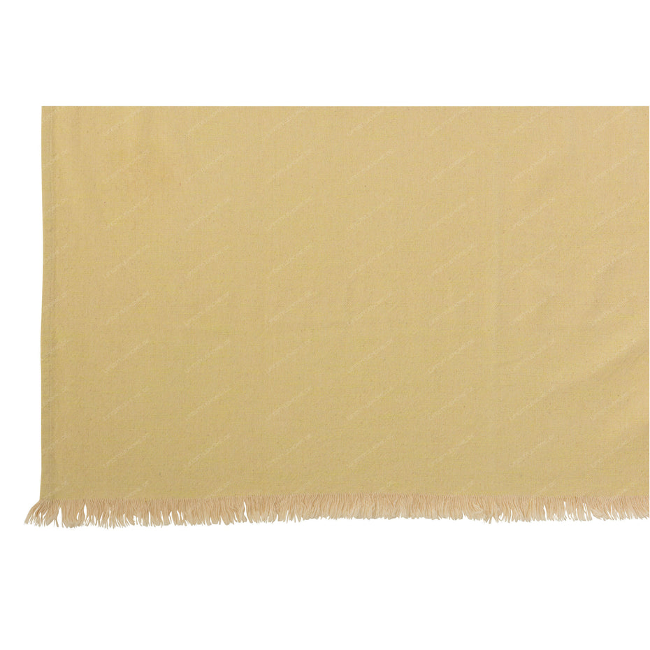 Decke Irregular aus Baumwolle, gelb/beige