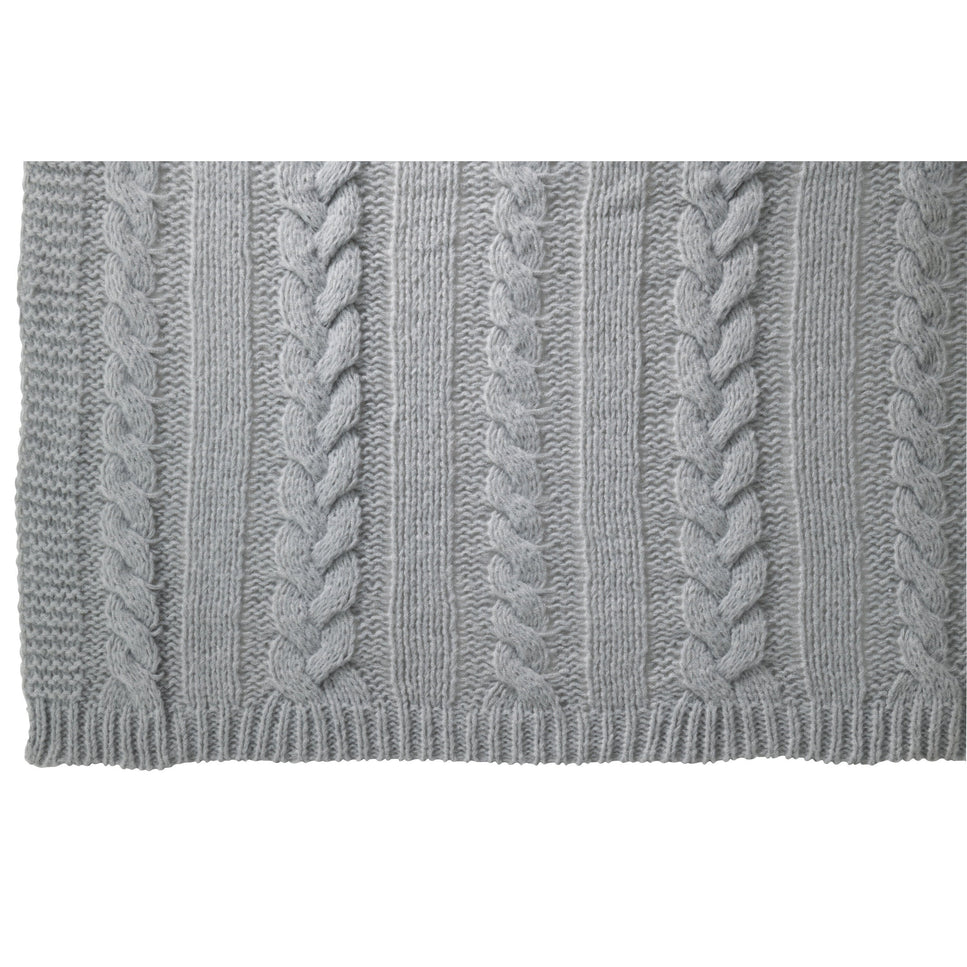 Decke Twist aus Polyester, Grau