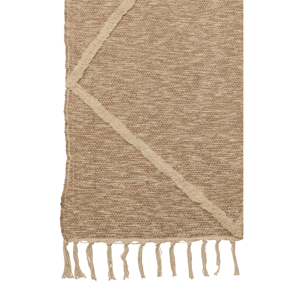 Teppich Neela Baumwolle, Beige