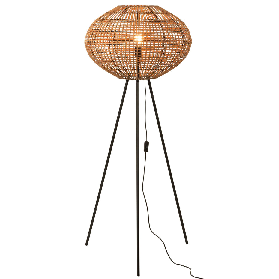 STANDLAMPE TRIP RATTAN/METALL BRAUN/BLAU