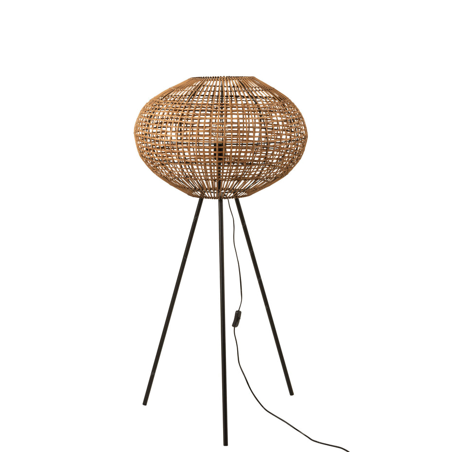 STANDLAMPE TRIP RATTAN/METALL BRAUN/BEIGE