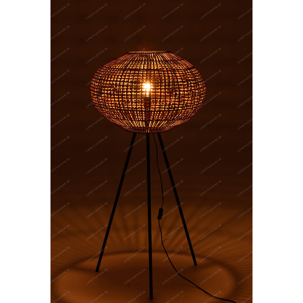 STANDLAMPE TRIP RATTAN/METALL BRAUN/BEIGE