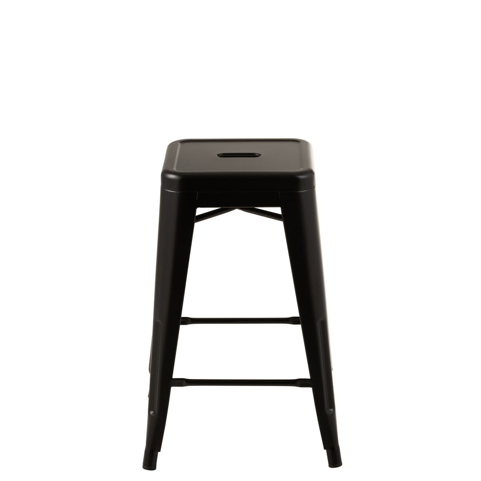 Hocker Bistro Metall Schwarz