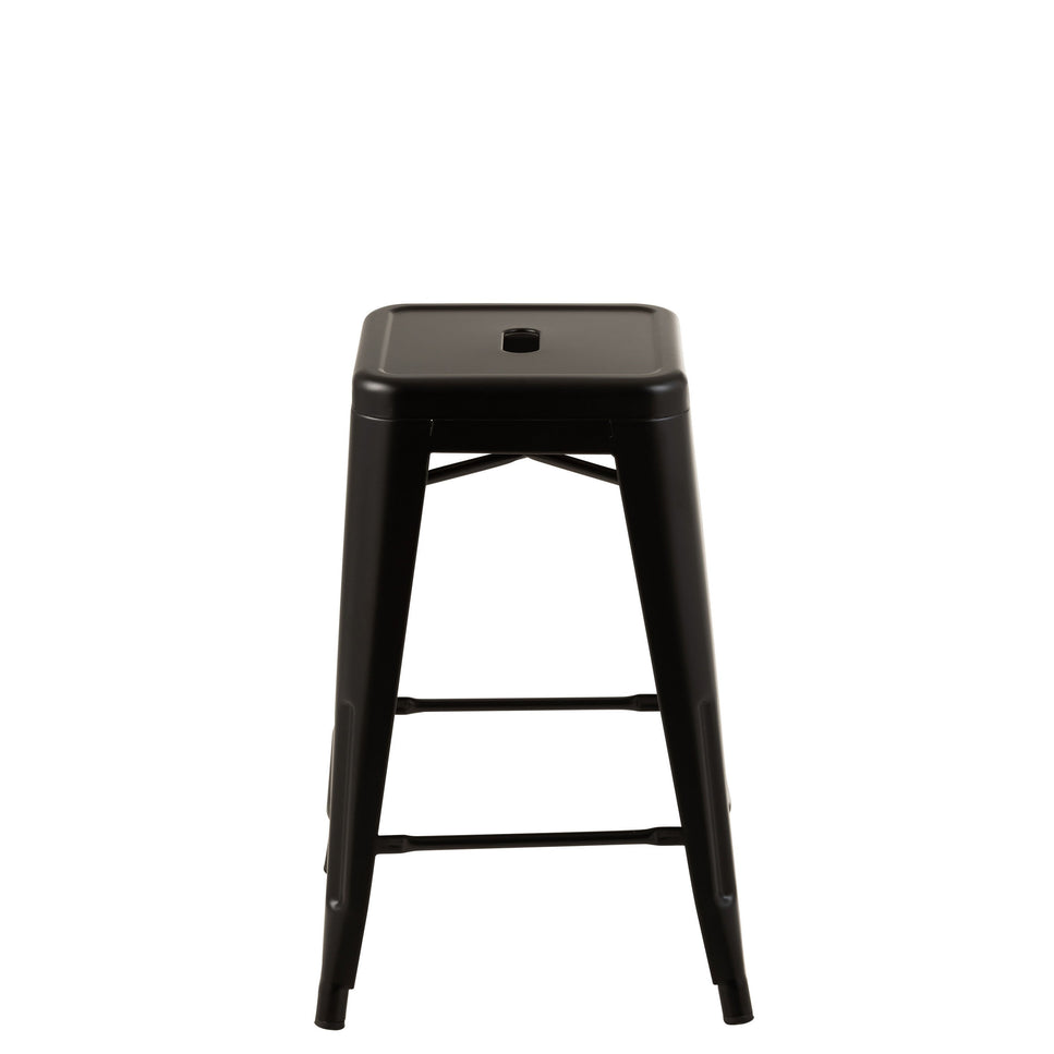 Hocker Bistro Metall Schwarz