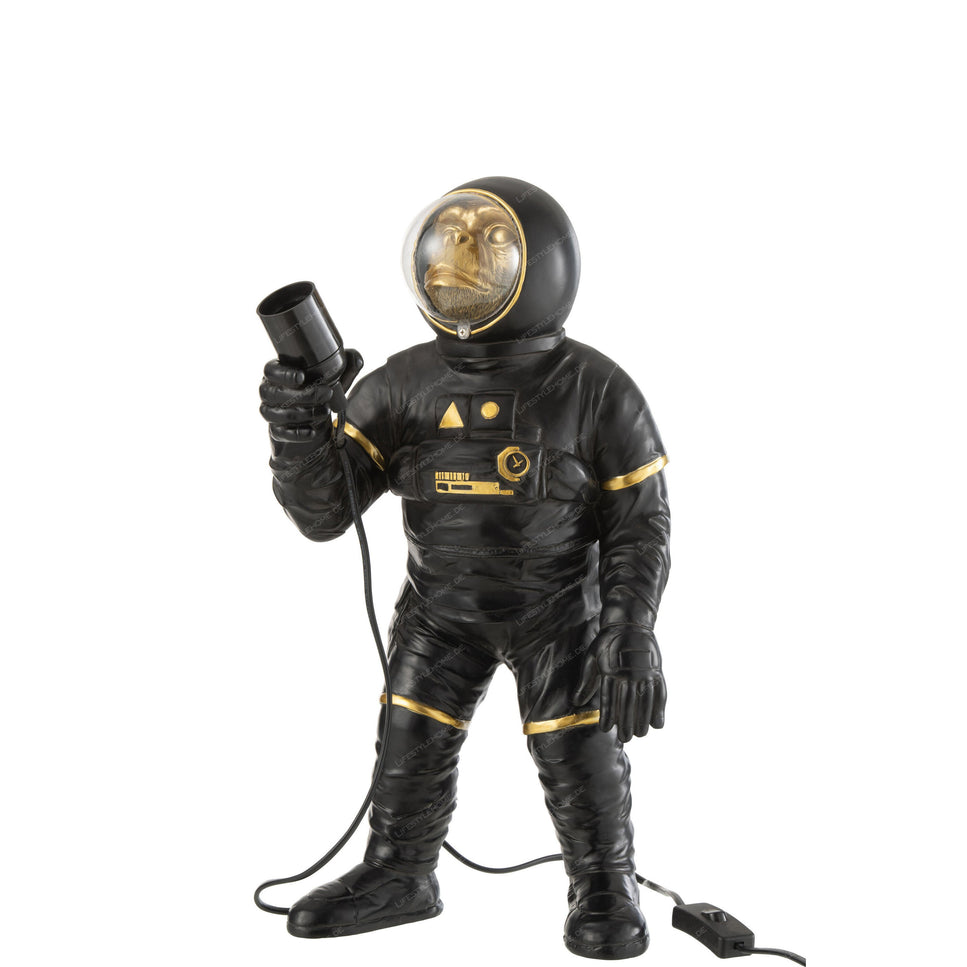 TISCHLAMPE ASTRONAUT POLY BLAU/GOLD