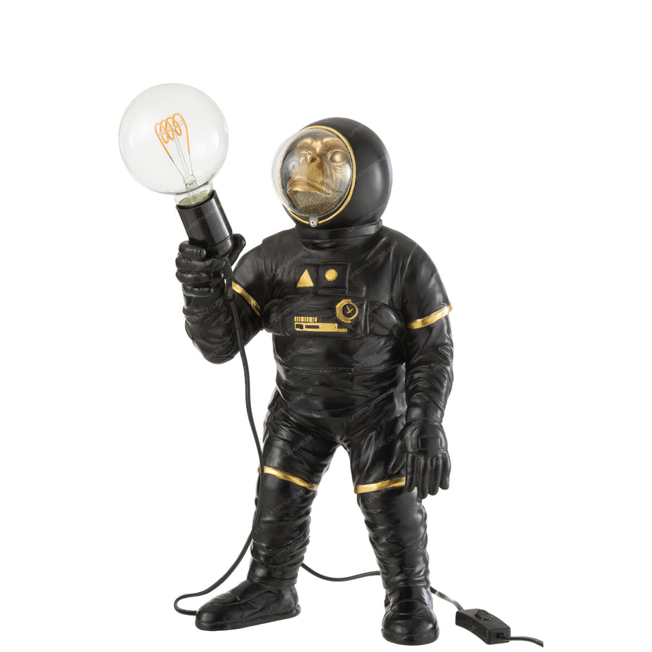 TISCHLAMPE ASTRONAUT POLY BLAU/GOLD