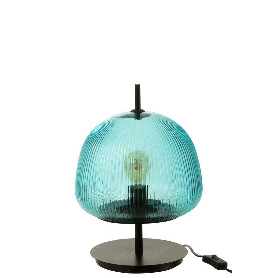 TISCHLAMPE OASIS GLAS BLAU KLEIN