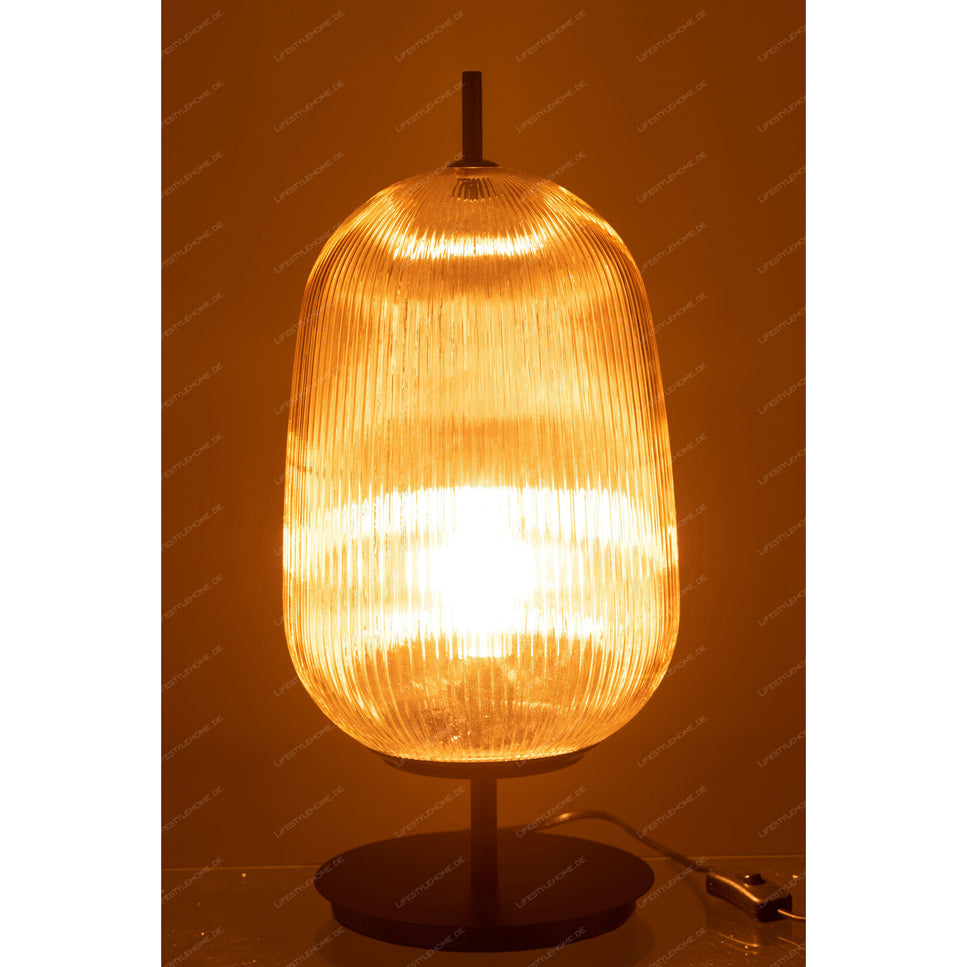 TISCHLAMPE OASIS GLAS GELB GROSS