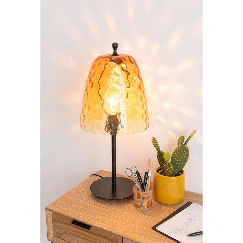 TISCHLAMPE OASIS GLAS GELB GROSS