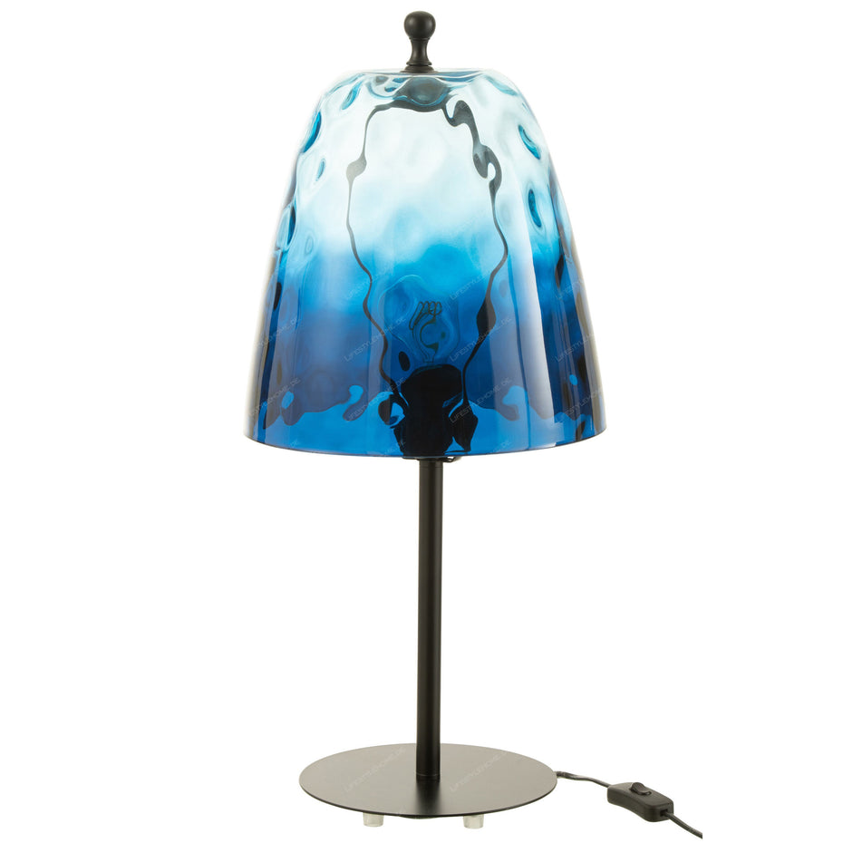 TISCHLAMPE OCEANE GLAS BLAU