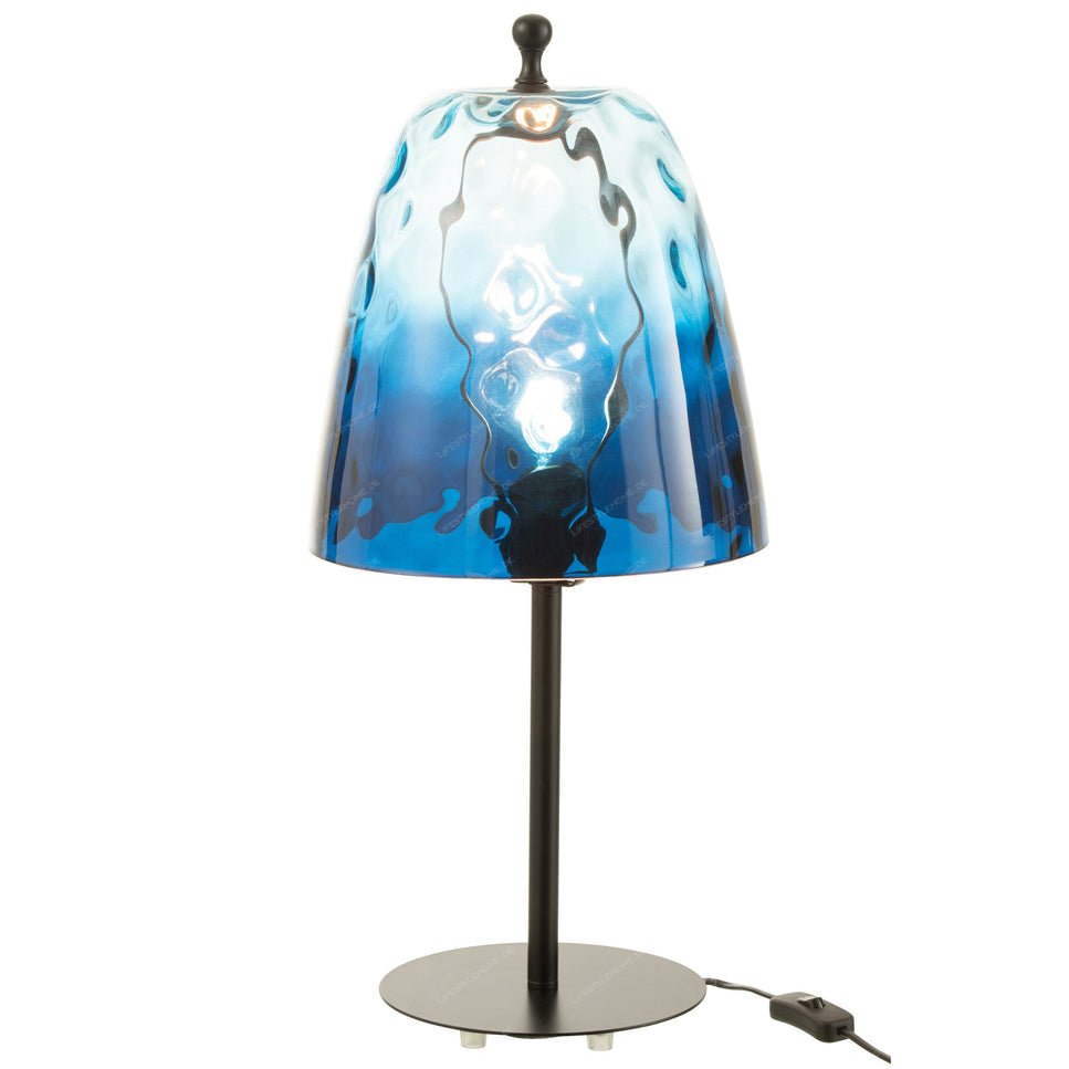 TISCHLAMPE OCEANE GLAS BLAU