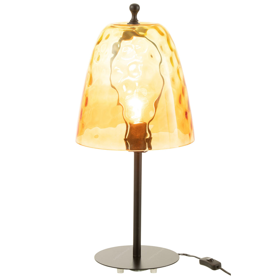 TISCHLAMPE OCEANE GLAS GELB